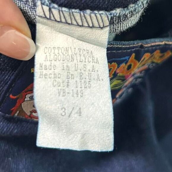 Vintage boom boom jeans Y2K low rise dark wash flared jeans | deadstock size 25 - Picture 8 of 8